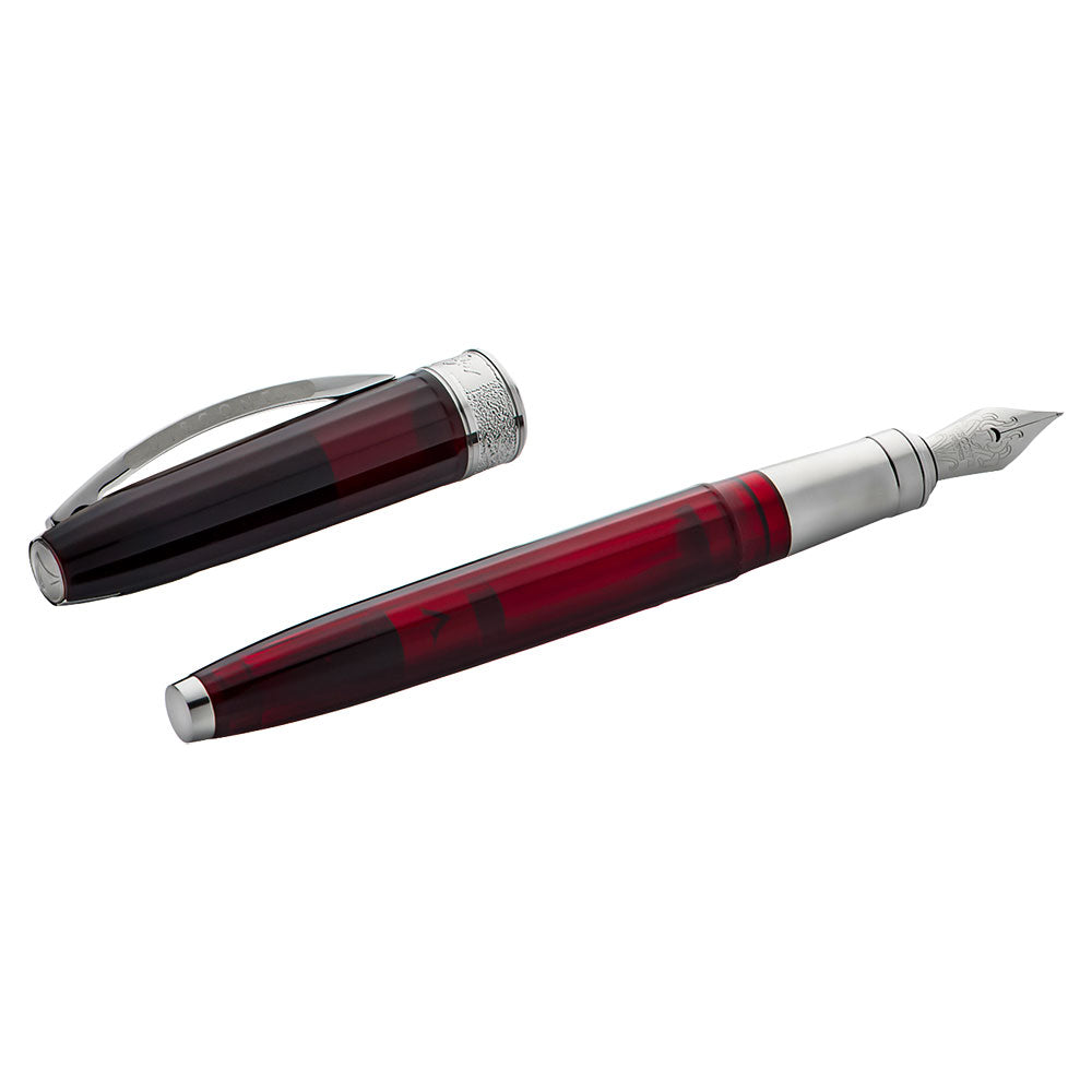 Visconti Michelangelo Red Fountain Pen