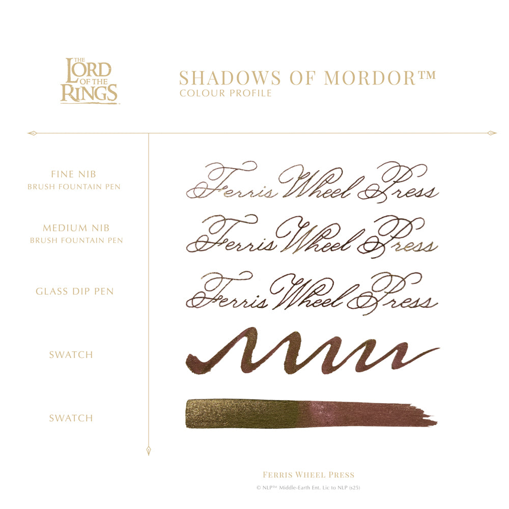Ferris Wheel Press x LOTR - Shadow of Mordor - 28ml Ink