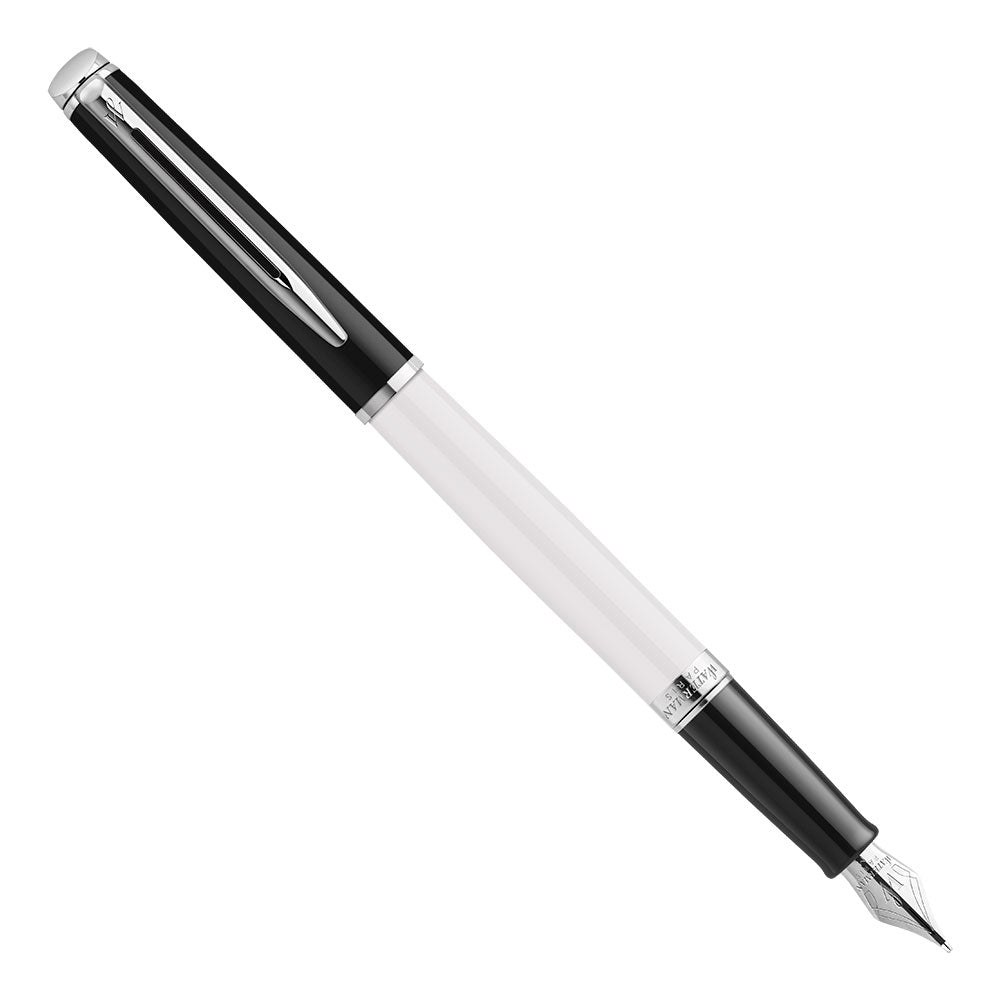 Waterman Color Block Hemisphere Black White Fountain Pen
