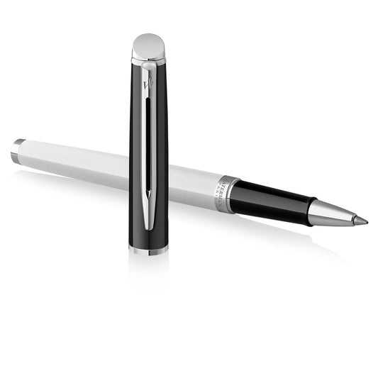 Waterman Color Block Hemisphere Rollerball Black White