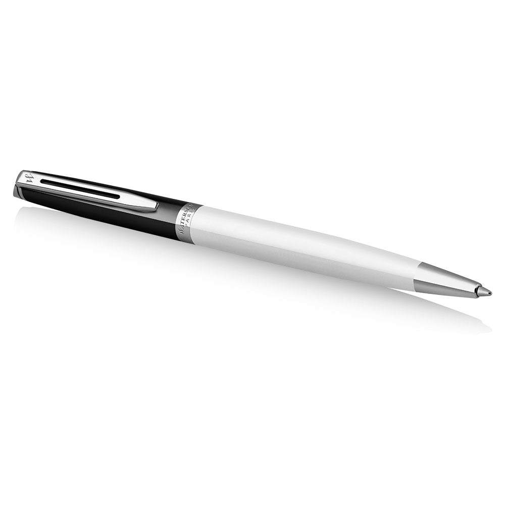 Waterman Color Block Hemisphere Ballpoint Black White
