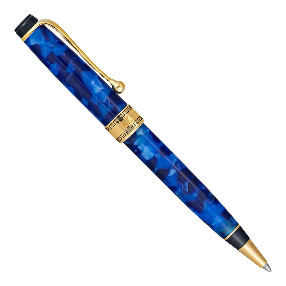 Aurora Optima Ballpoint Blue Gold Trim
