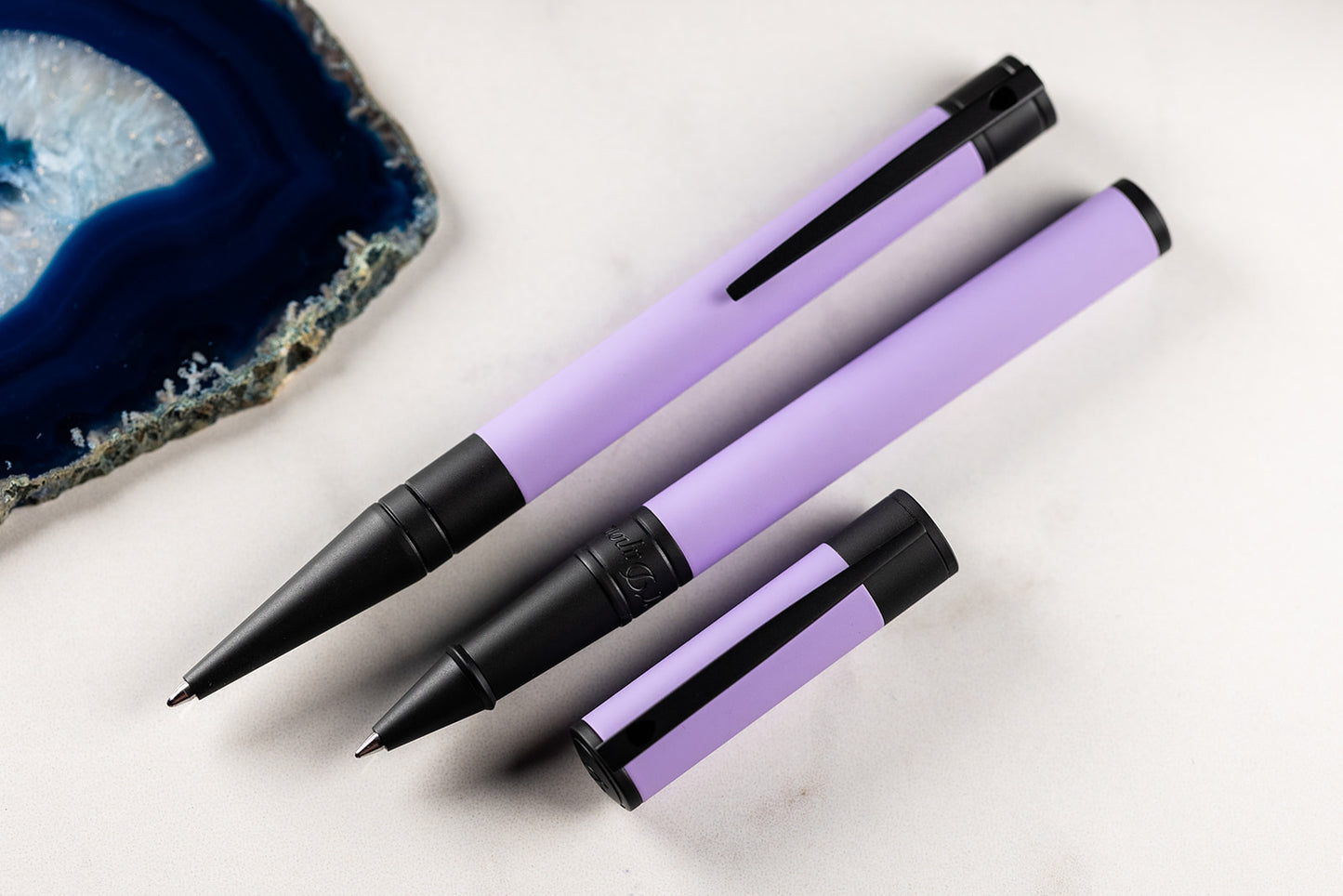 ST Dupont D-Initial Velvet Rollerball Lilac