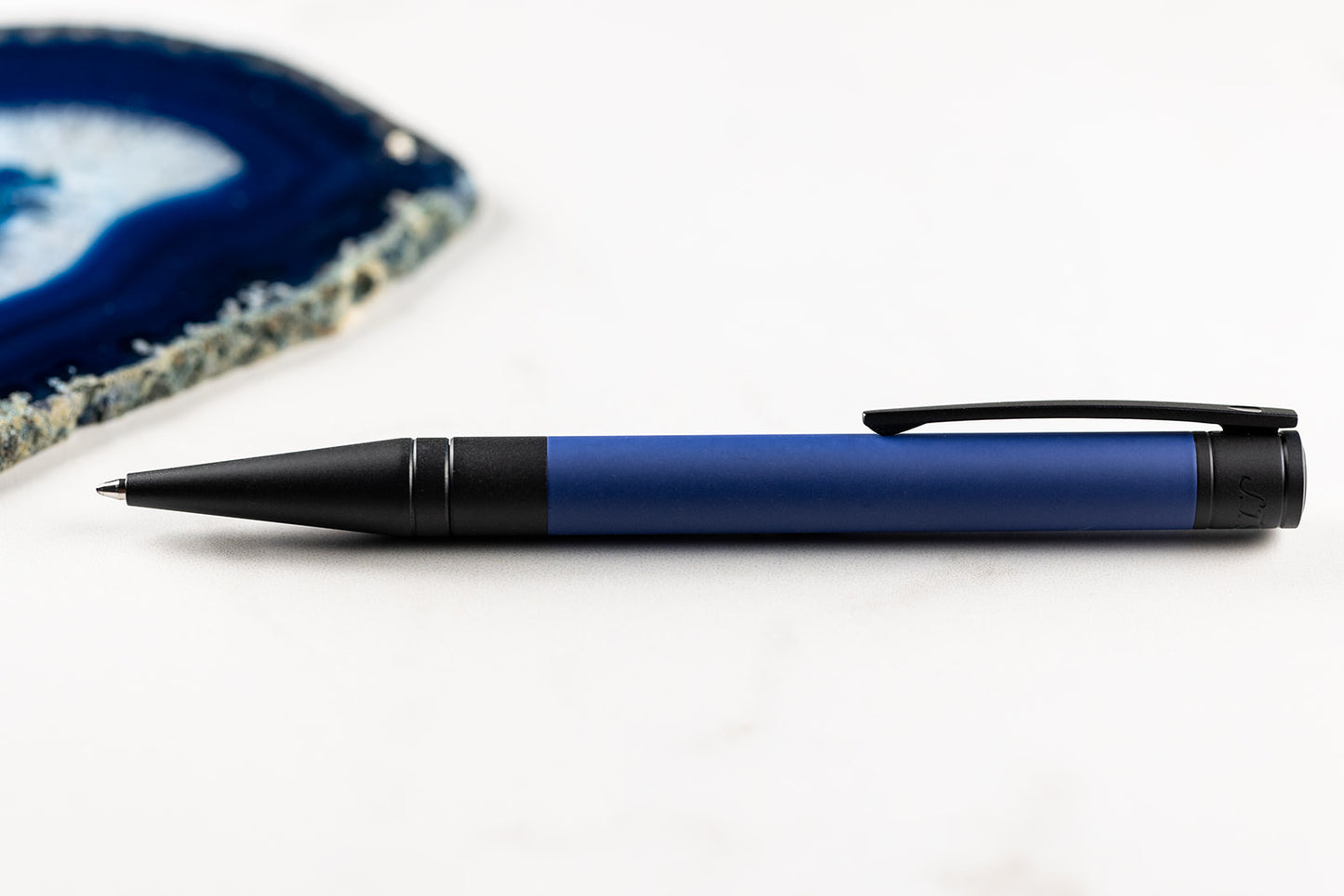 ST Dupont D-Initial Velvet Ballpoint Ocean Blue