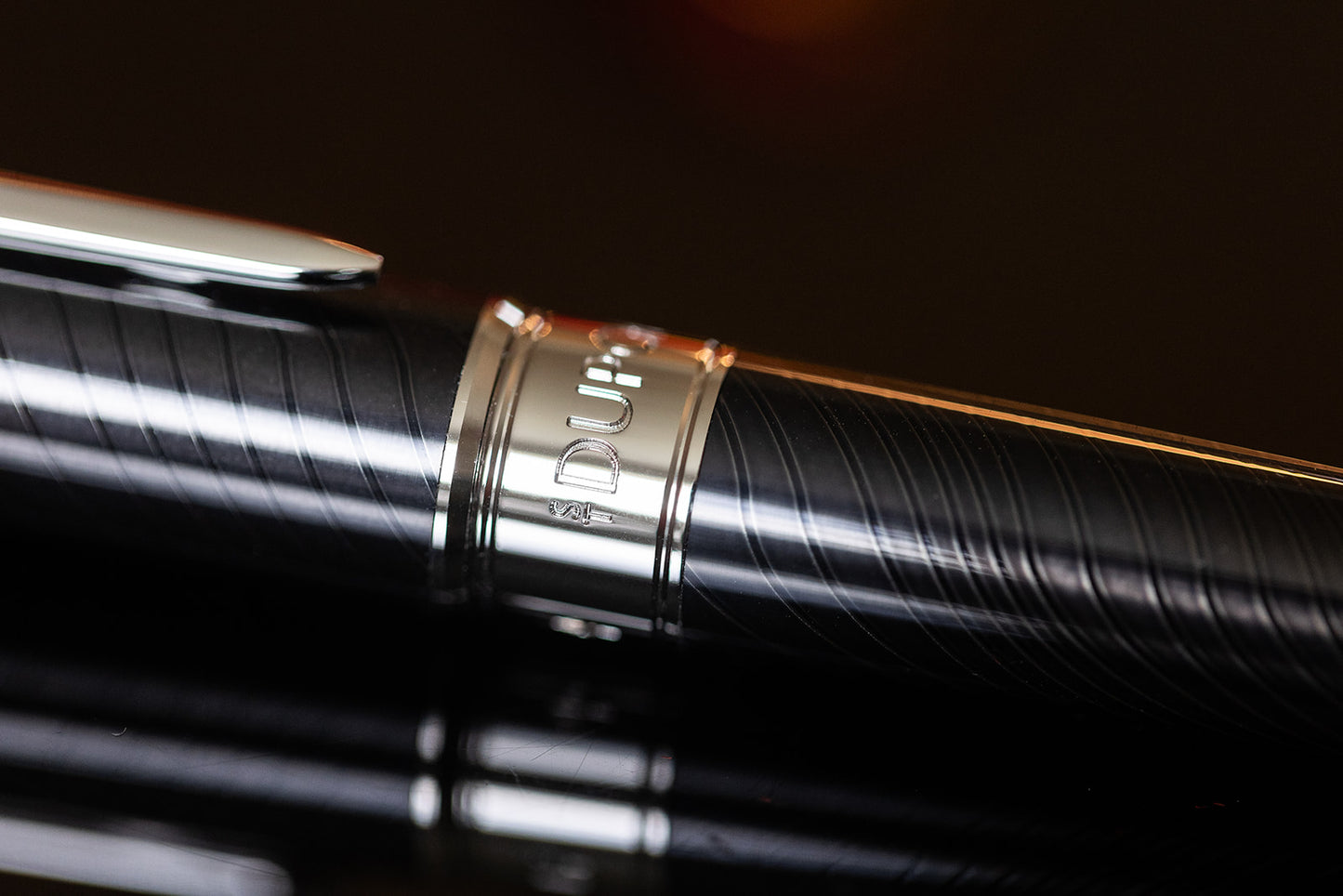ST Dupont Line D Horse Mane Black + Palladium Fountain Pen