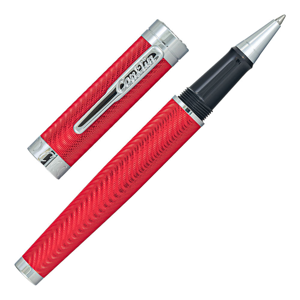 Conklin Herringbone Signature Rollerball Red