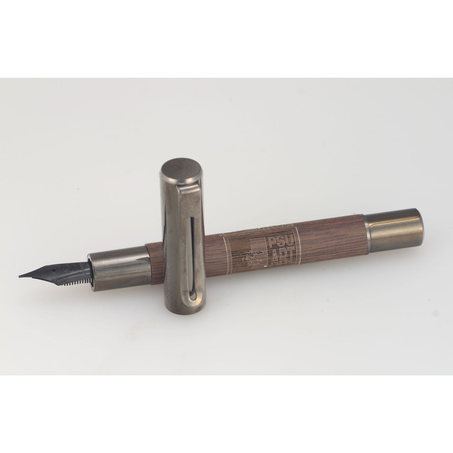 Monteverde Ritma Walnut Fountain Pen Fine Nib - Engraved