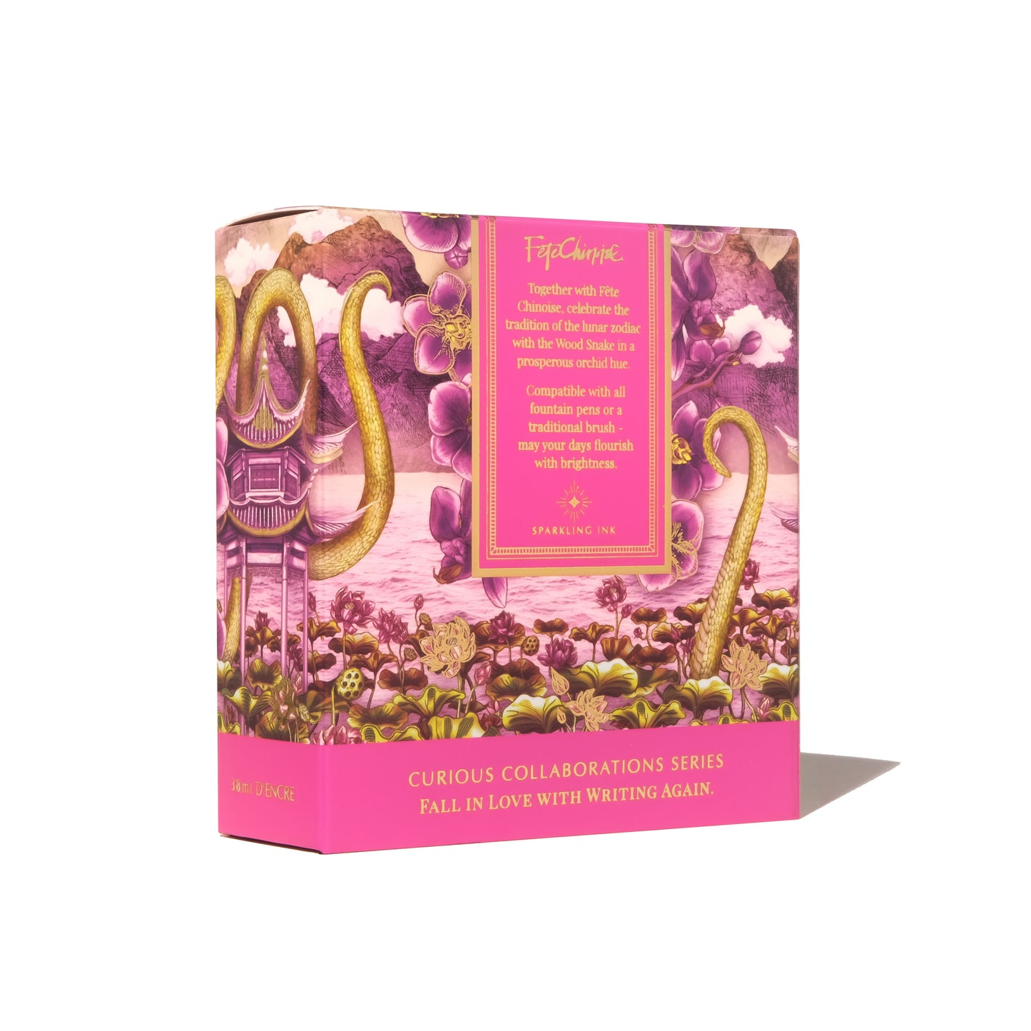 Ferris Wheel Press with Fete Chinoise Curious Collaborations 38ml Ink Bottle Serpentine Blooms
