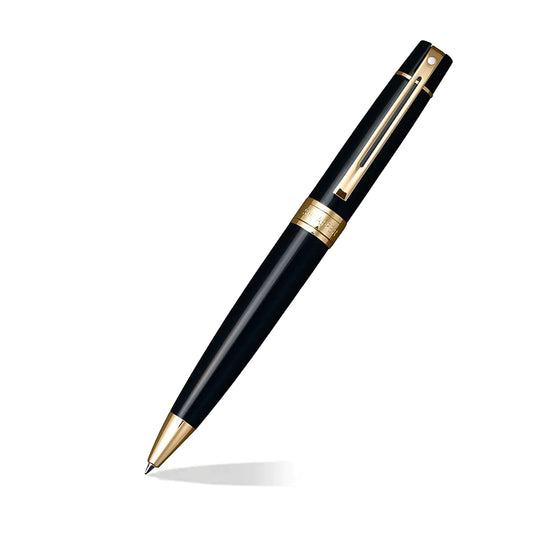 Sheaffer 300 Ballpoint Black Gold Trim