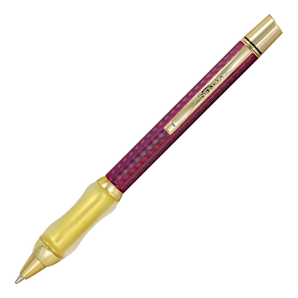 Sensa Herringbone Jewels Ballpoint Garnet Burgundy