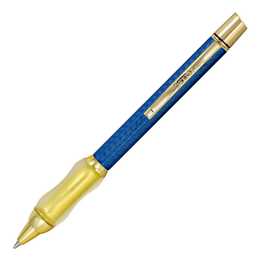 Sensa Herringbone Jewels Ballpoint Sapphire Blue