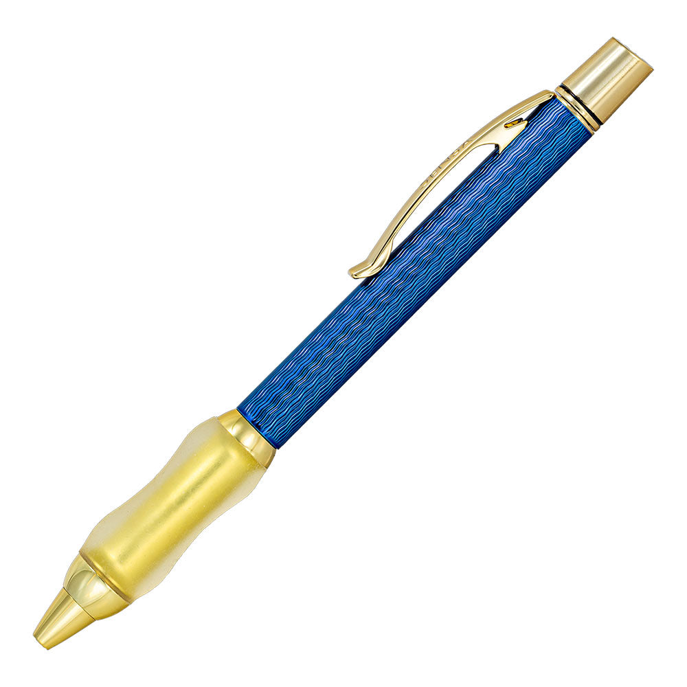 Sensa Herringbone Jewels Ballpoint Sapphire Blue