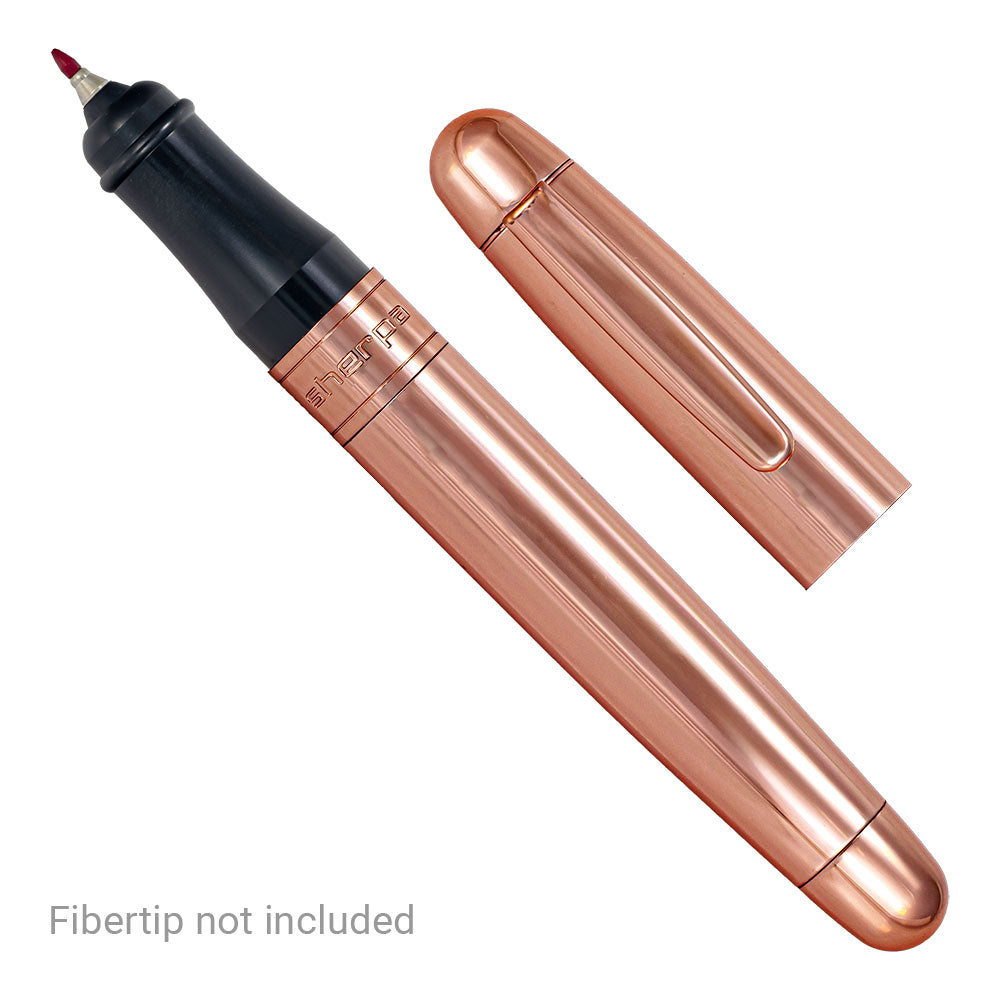 Sherpa Pen Cover Contemporary Copper Burst Rose Gold Trim