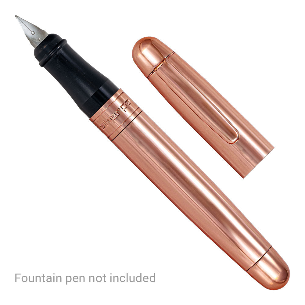 Sherpa Pen Cover Contemporary Copper Burst Rose Gold Trim