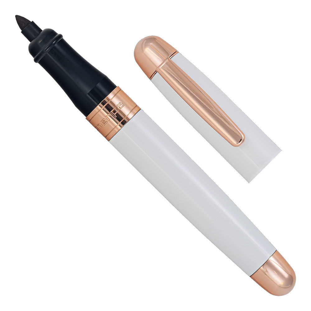Sherpa Pen Cover Contemporary Arctic Aurora Rose Gold Trim