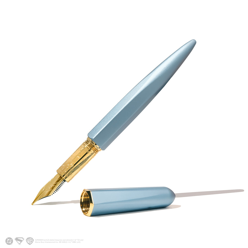 Ferris Wheel Press Marquise Superman Edition Fortress of Solitude Fountain Pen + 28ml Ink Set