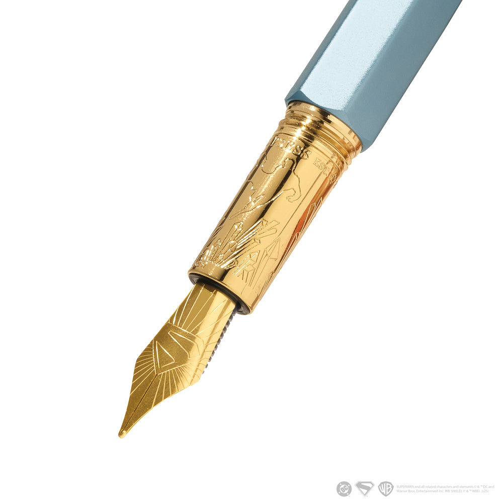 Ferris Wheel Press Marquise Superman Edition Fortress of Solitude Fountain Pen + 28ml Ink Set