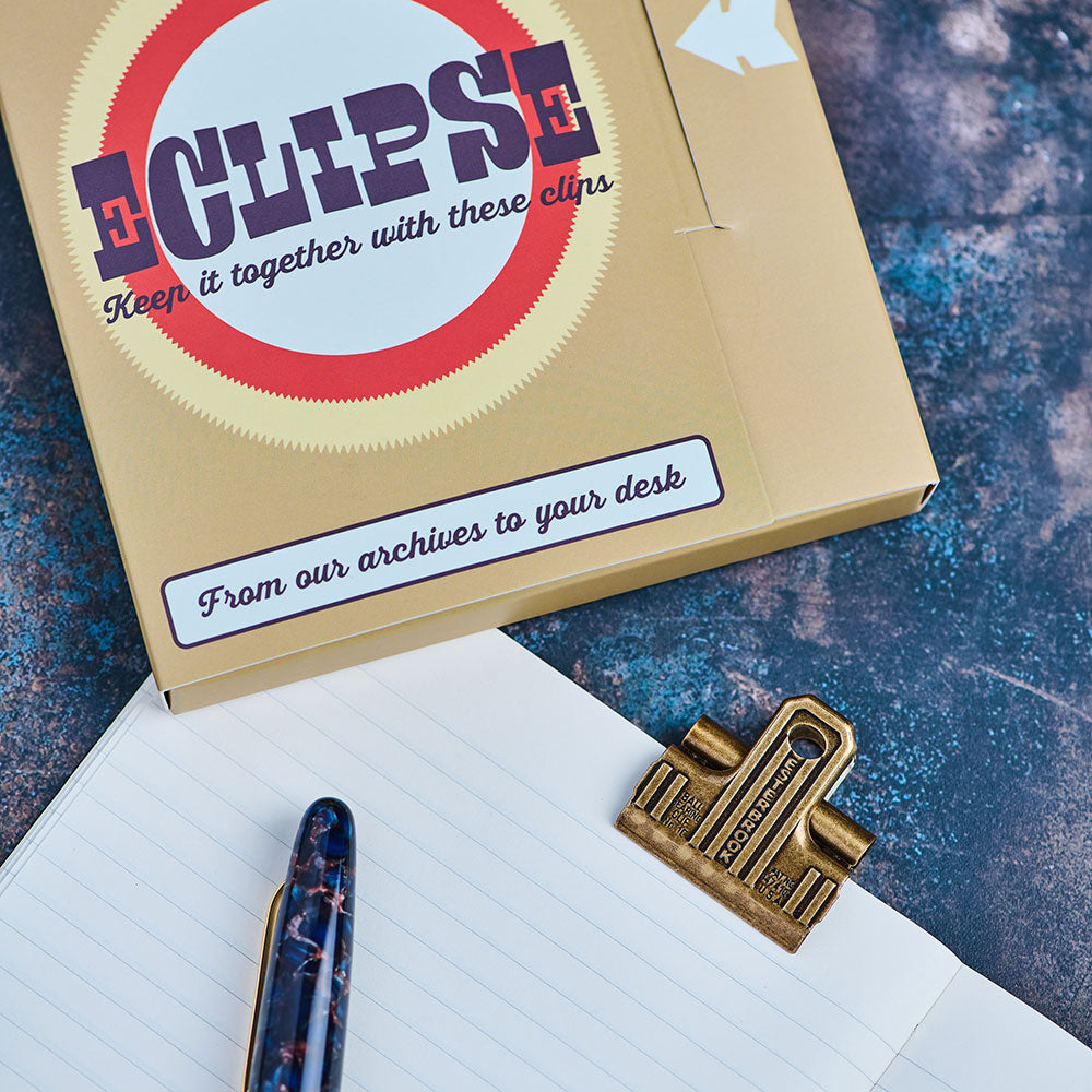 Esterbrook Eclipse Clip Raw Brass 3 Clip Set