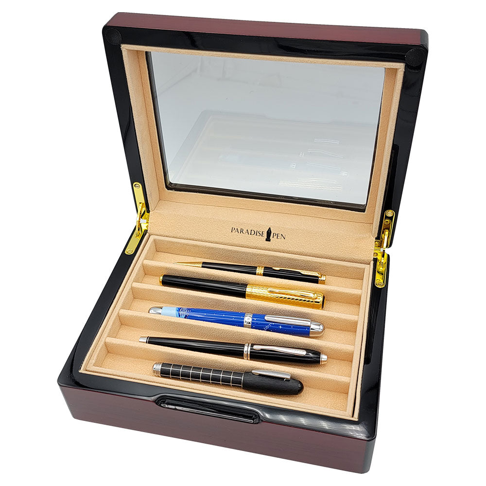 Paradise Pen Teak Pen Chest 5 Pen