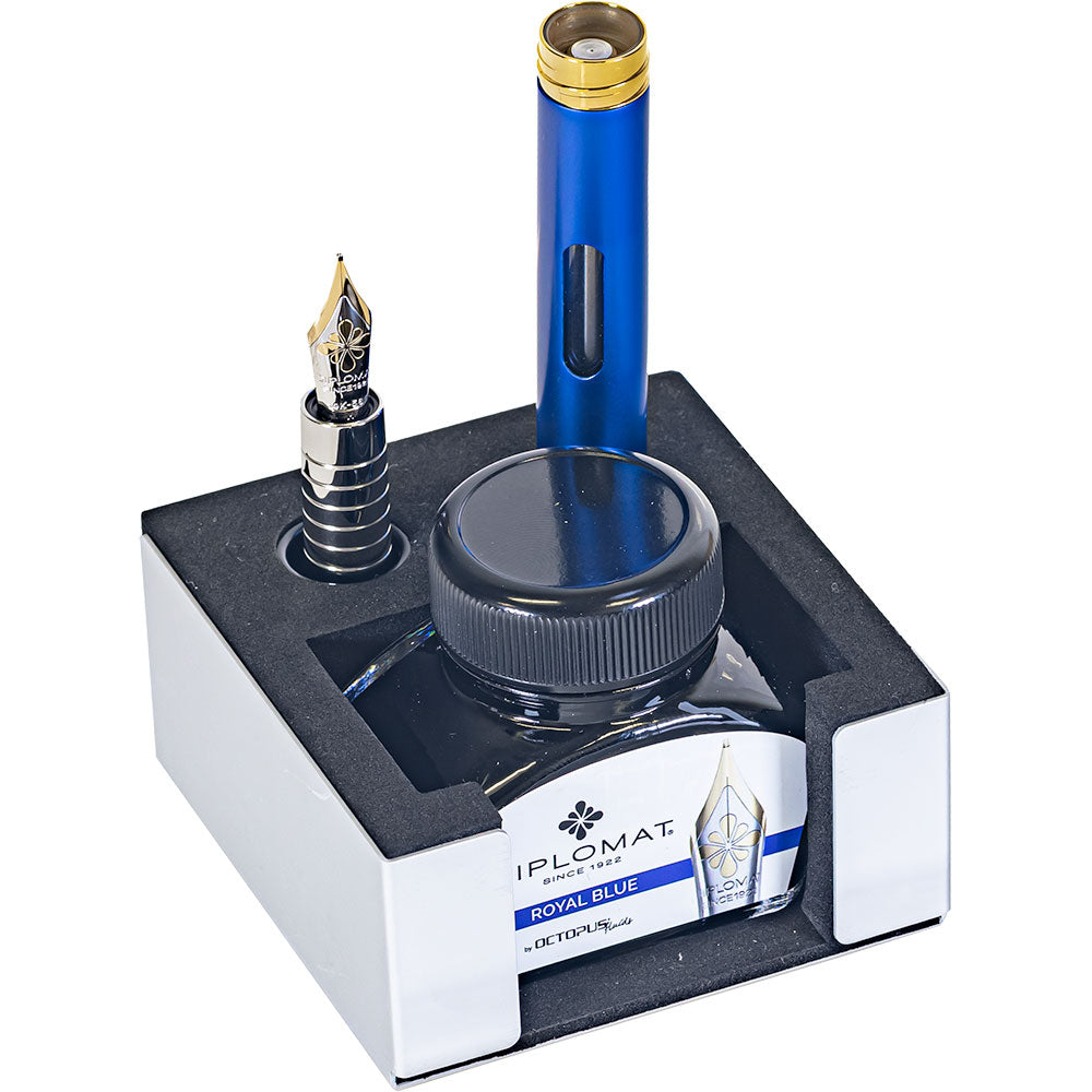 Diplomat Nexus Fountain Pen Blue 14K Nib