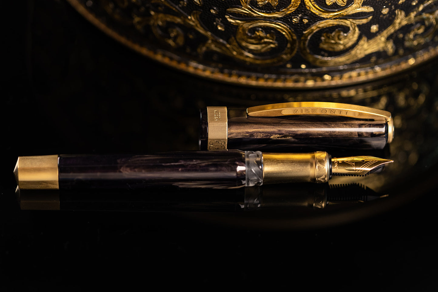 Visconti Opera Gold Black Fountain Pen