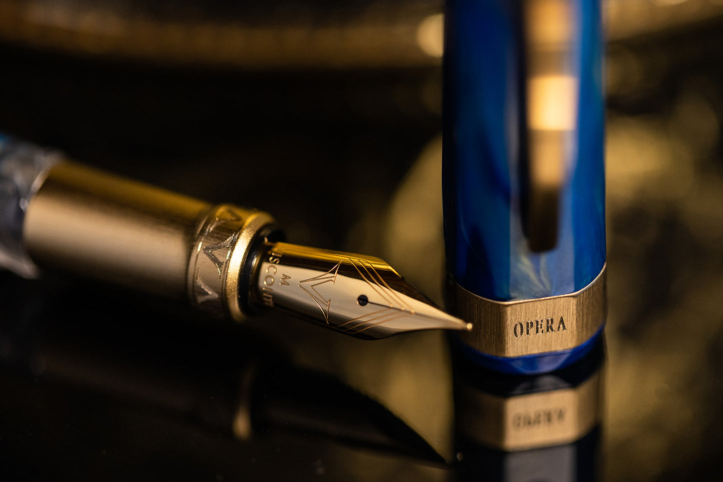 Visconti Opera Gold Blue Fountain Pen