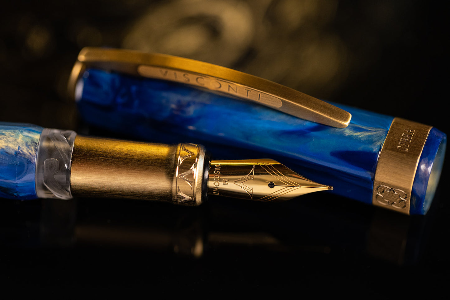 Visconti Opera Gold Blue Fountain Pen