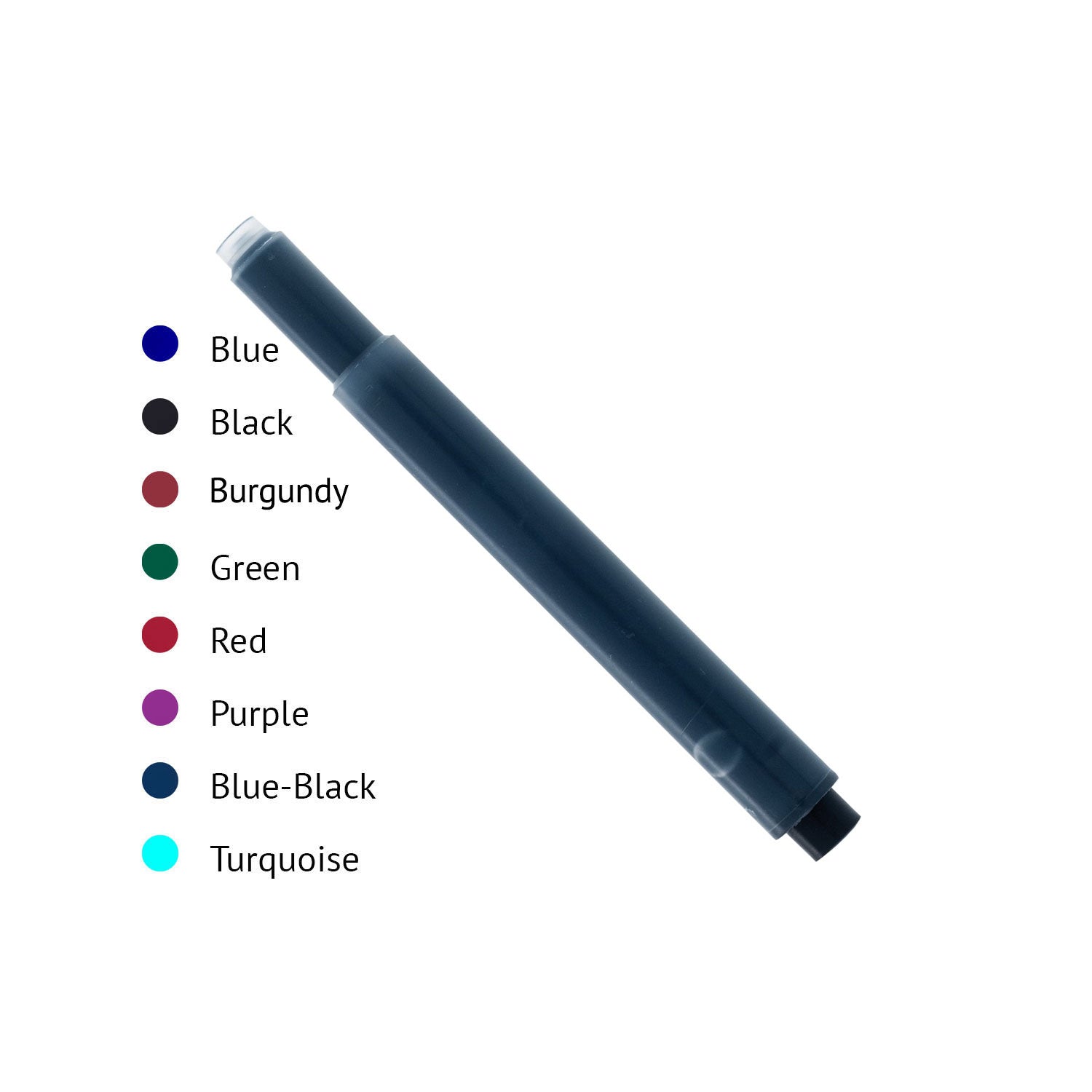 Waterproof Fountain Pen Ink Cartridges - Various Colors – Greenleaf &  Blueberry