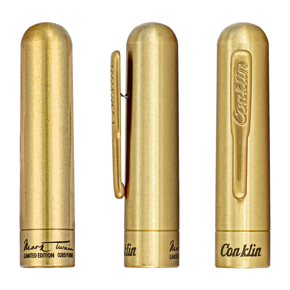Conklin Limited Edition Crescent Brass Fountain Pen