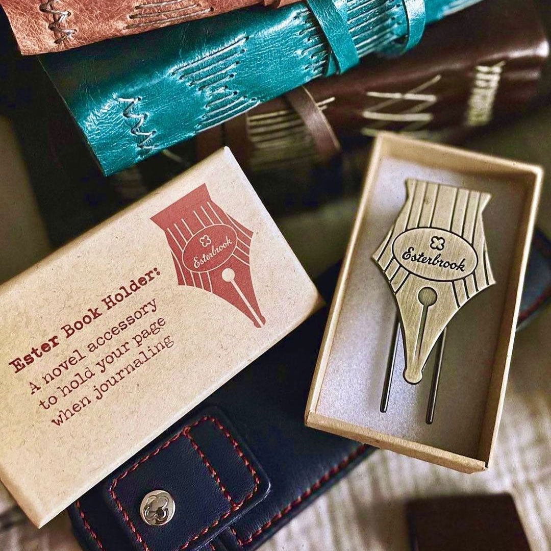 Esterbrook Nib Page Holder Brass