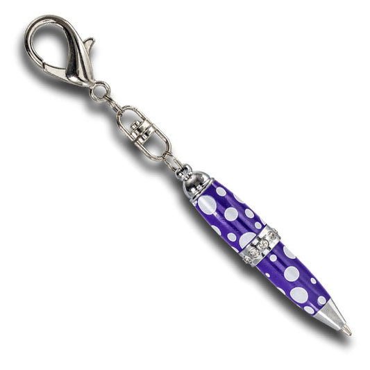 Padrino Pixie Keychain Dots Purple