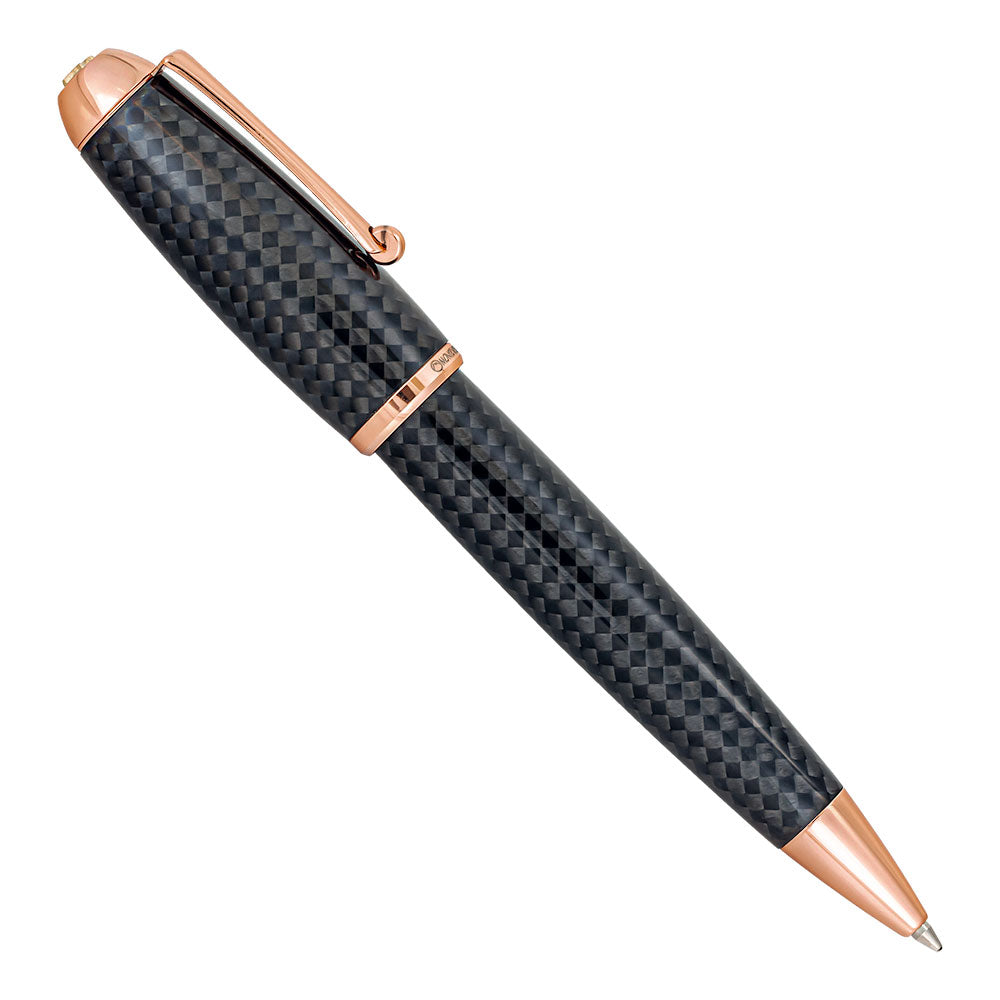 Monteverde Super Mega Carbon Fiber Ballpoint Rosegold Trim