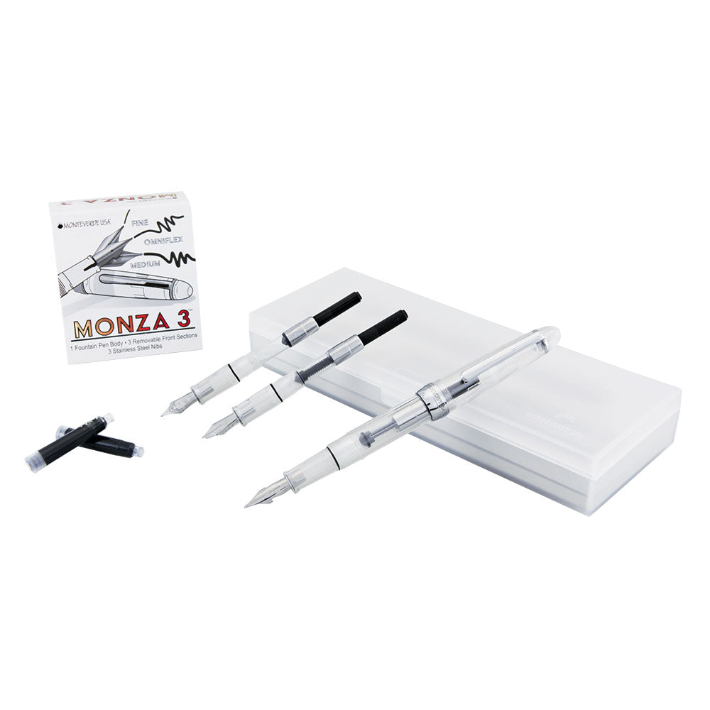 Monteverde Monza 3 Fountain Pen Set Clear
