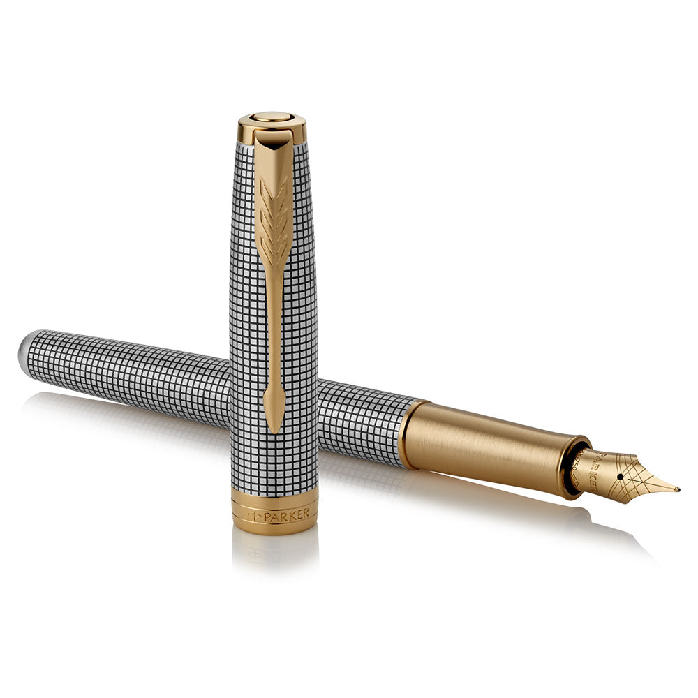 Parker Sonnet Sterling Fountain Pen Cisele