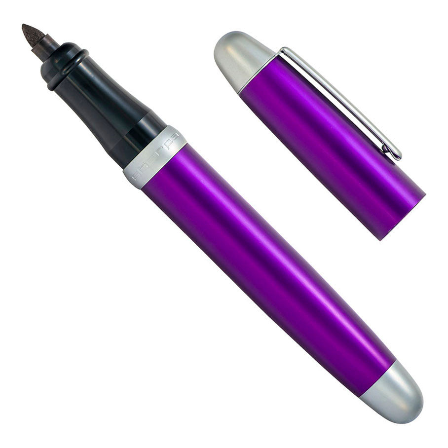 Sherpa Pen Cover Purple Aluminum with Satin Trim