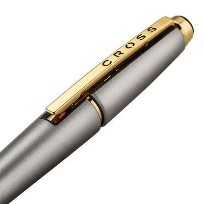 Cross Edge Rollerball Titanium Gold PVD Trim