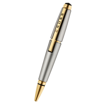Cross Edge Rollerball Titanium Gold PVD Trim