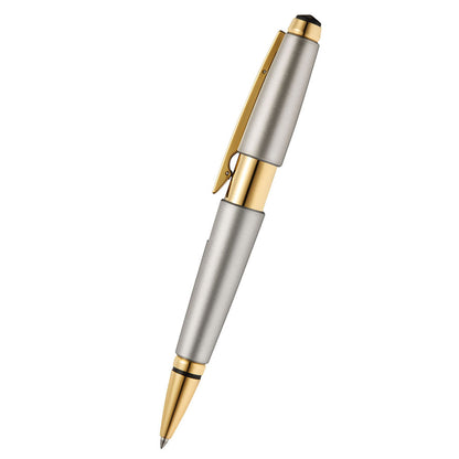 Cross Edge Rollerball Titanium Gold PVD Trim