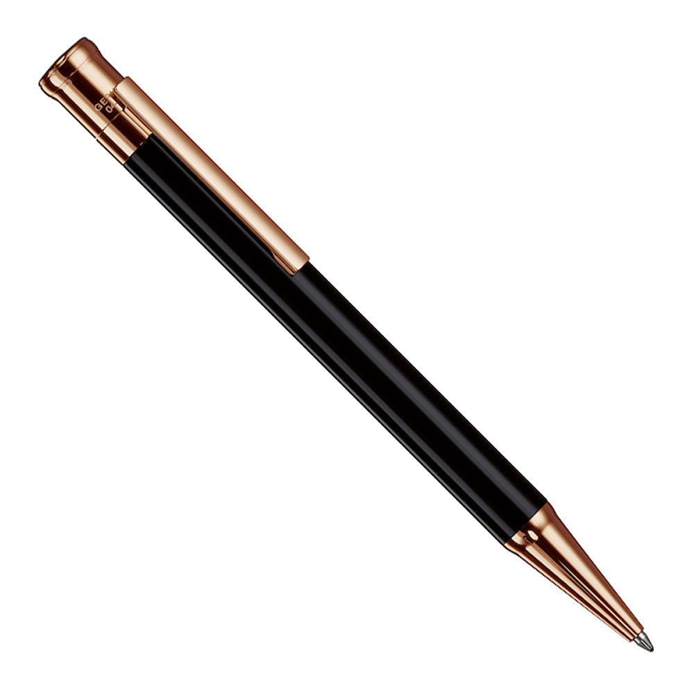Otto Hutt Design 04 Ballpoint Shiny Black Rose Gold