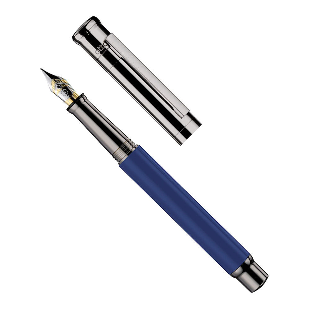 Otto Hutt Design 04 Cornflower Blue Ruthenium Fountain Pen