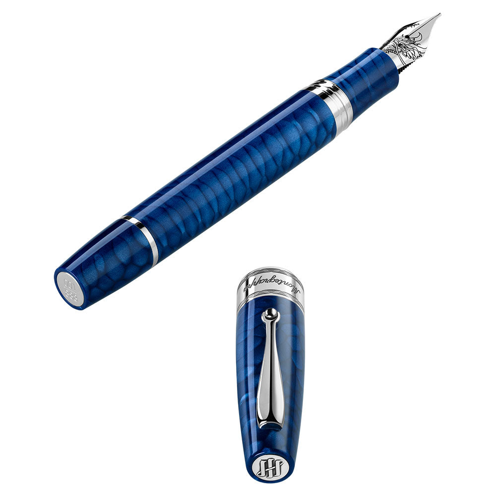 Montegrappa Extra LE Regal Year of the Dragon Deluxe Indigo Blue Fountain Pen