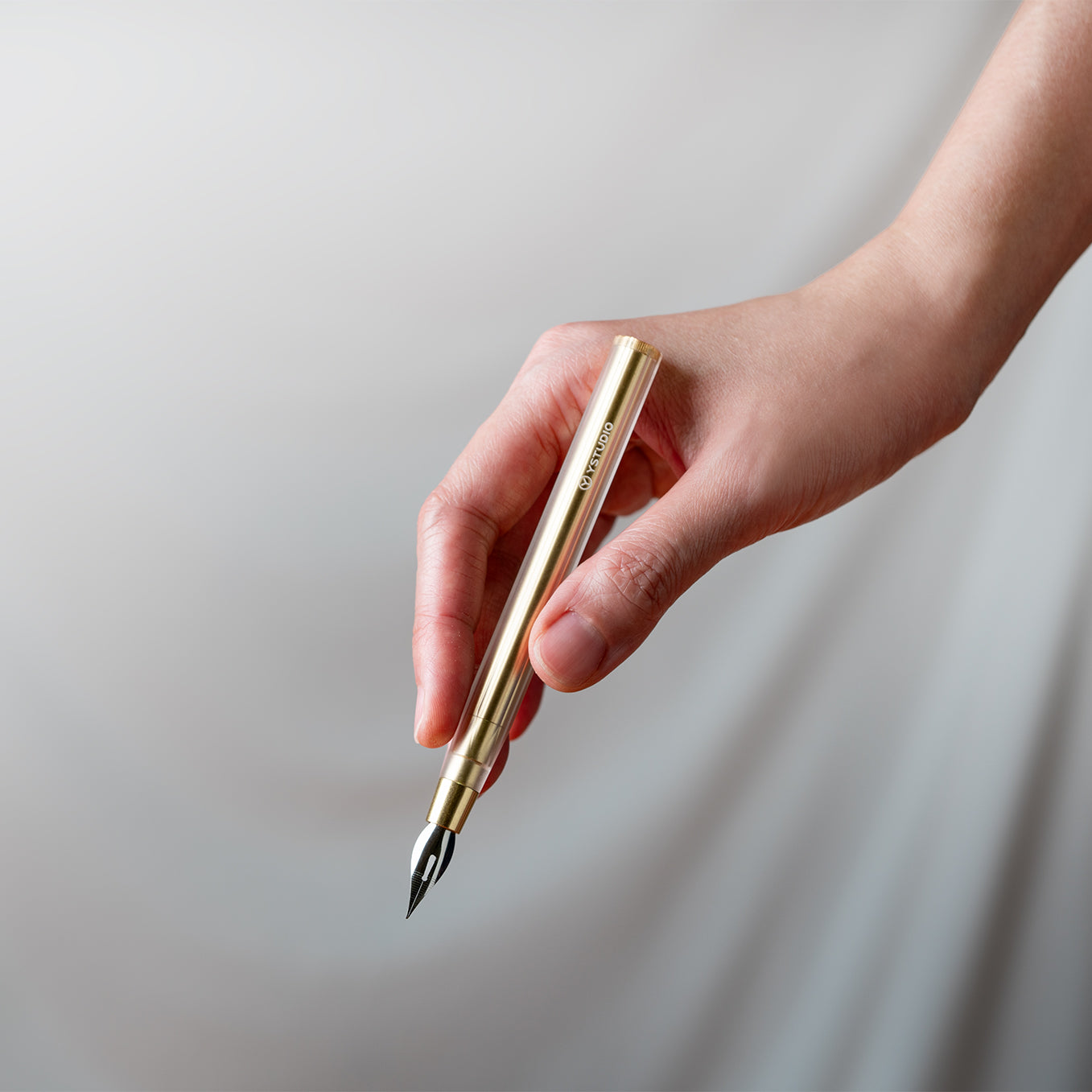 YSTUDIO Glamour Evolve Elemental Dip Pen Brass Gold