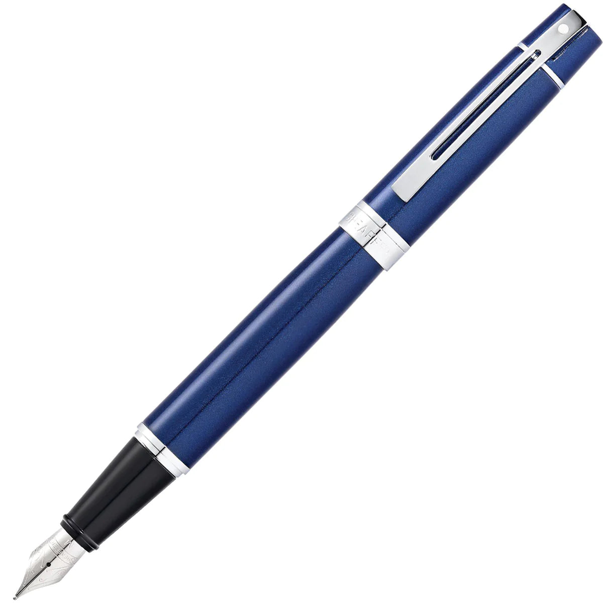 Sheaffer 300 Blue Chrome Trim Fountain Pen