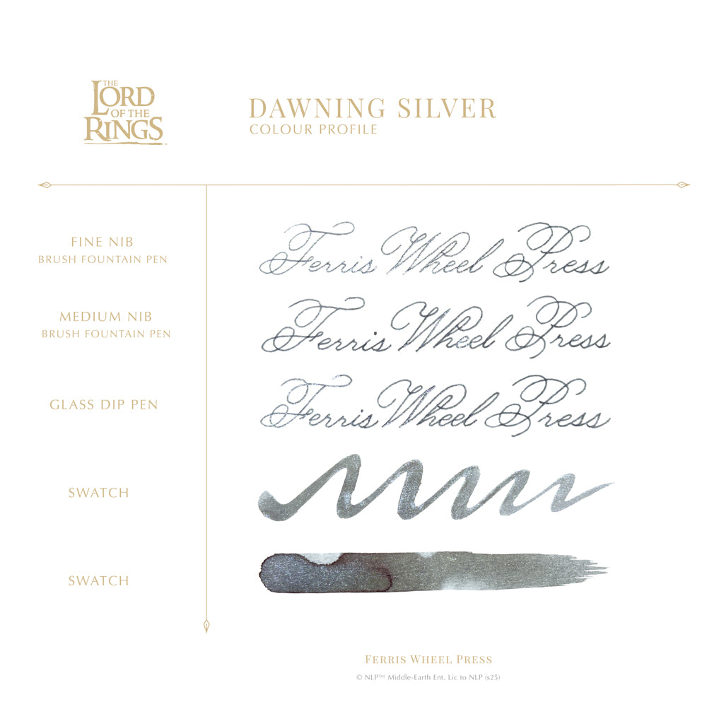 Ferris Wheel Press x LOTR - Dawning Silver - 28ml Ink