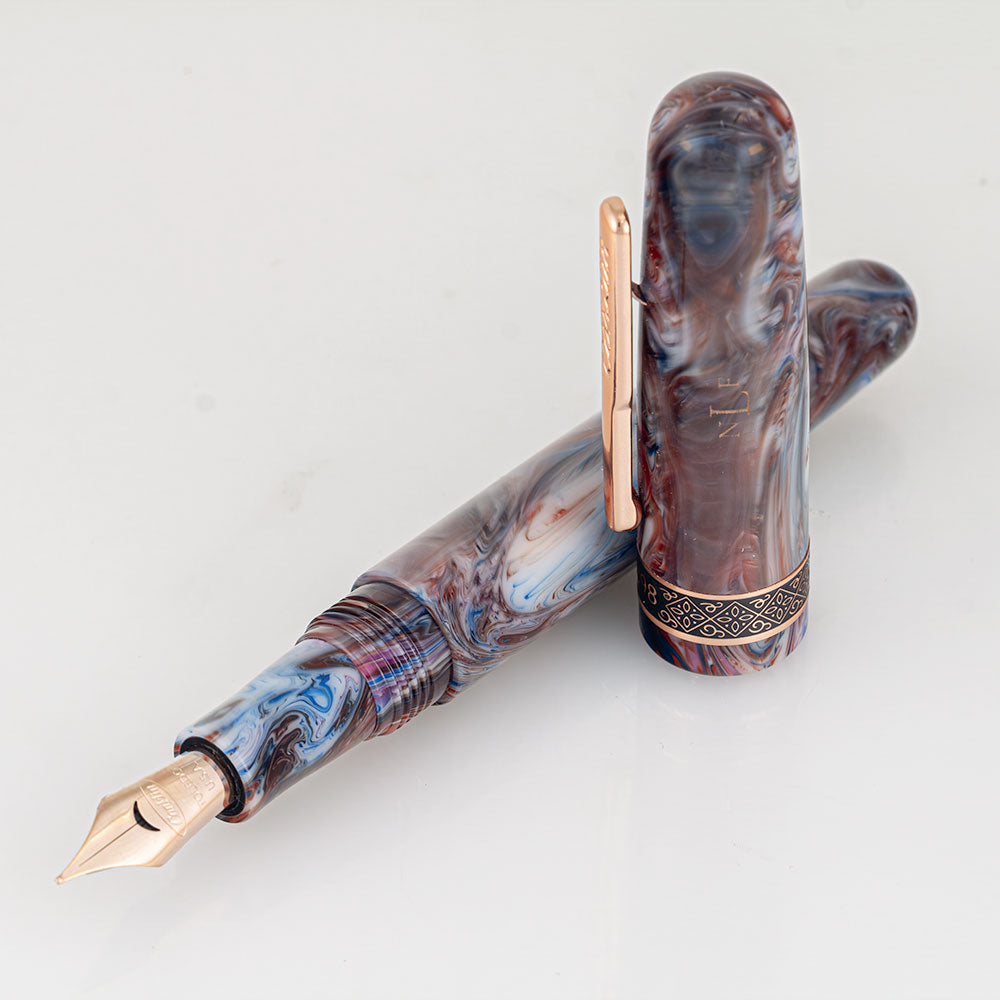 Conklin 1898 Fountain Pen Misto Purple Fine Nib - Engraved
