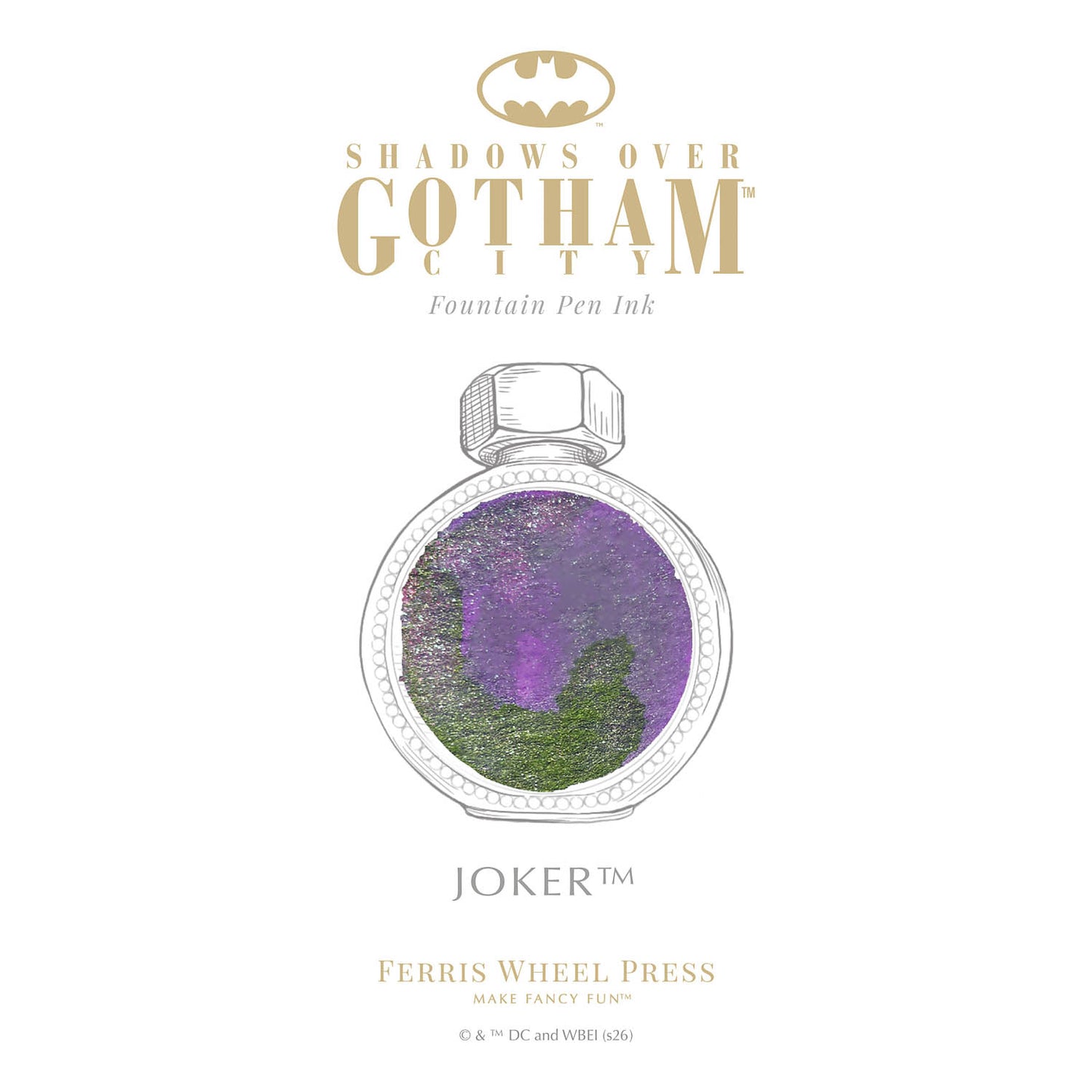 Ferris Wheel Press Limited Edition Marquise The Joker Fountain Pen + 38ml Ink Set