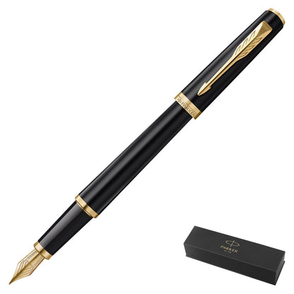 Parker Meridian Black Fountain Pen Fine Nib
