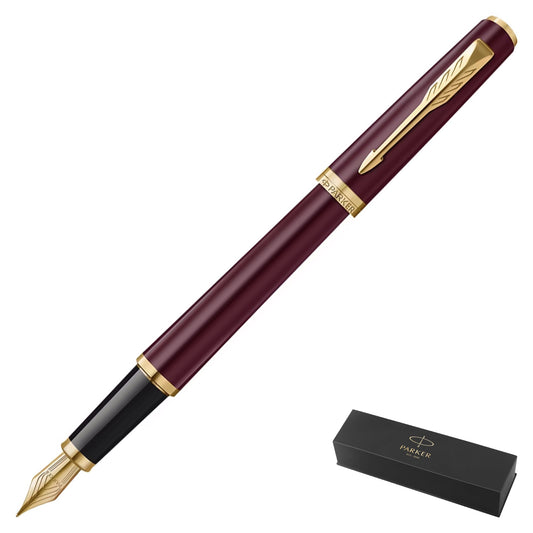 Parker Meridian Red Fountain Pen Fine Nib