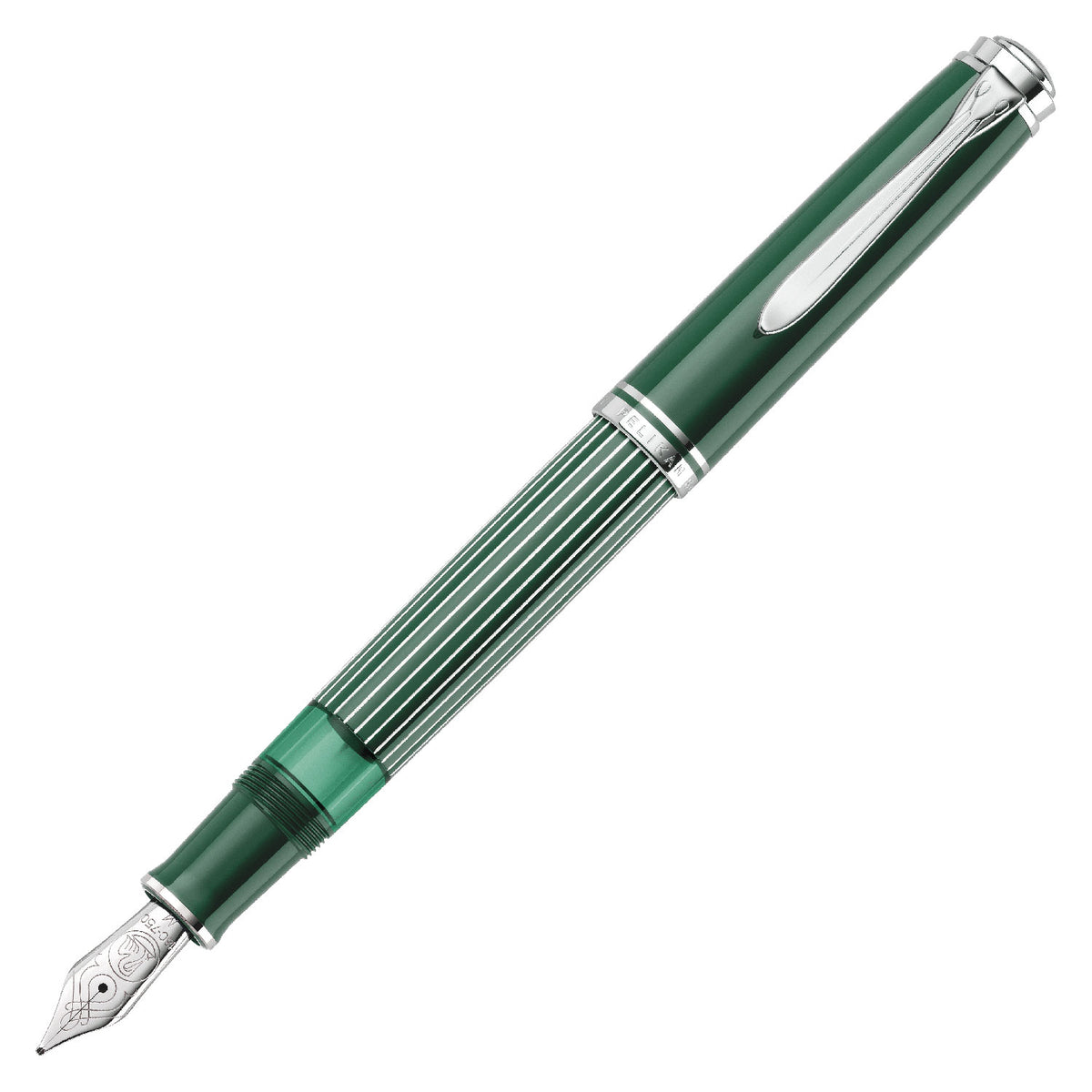 Pelikan M815 Metal Striped Green Fountain Pen