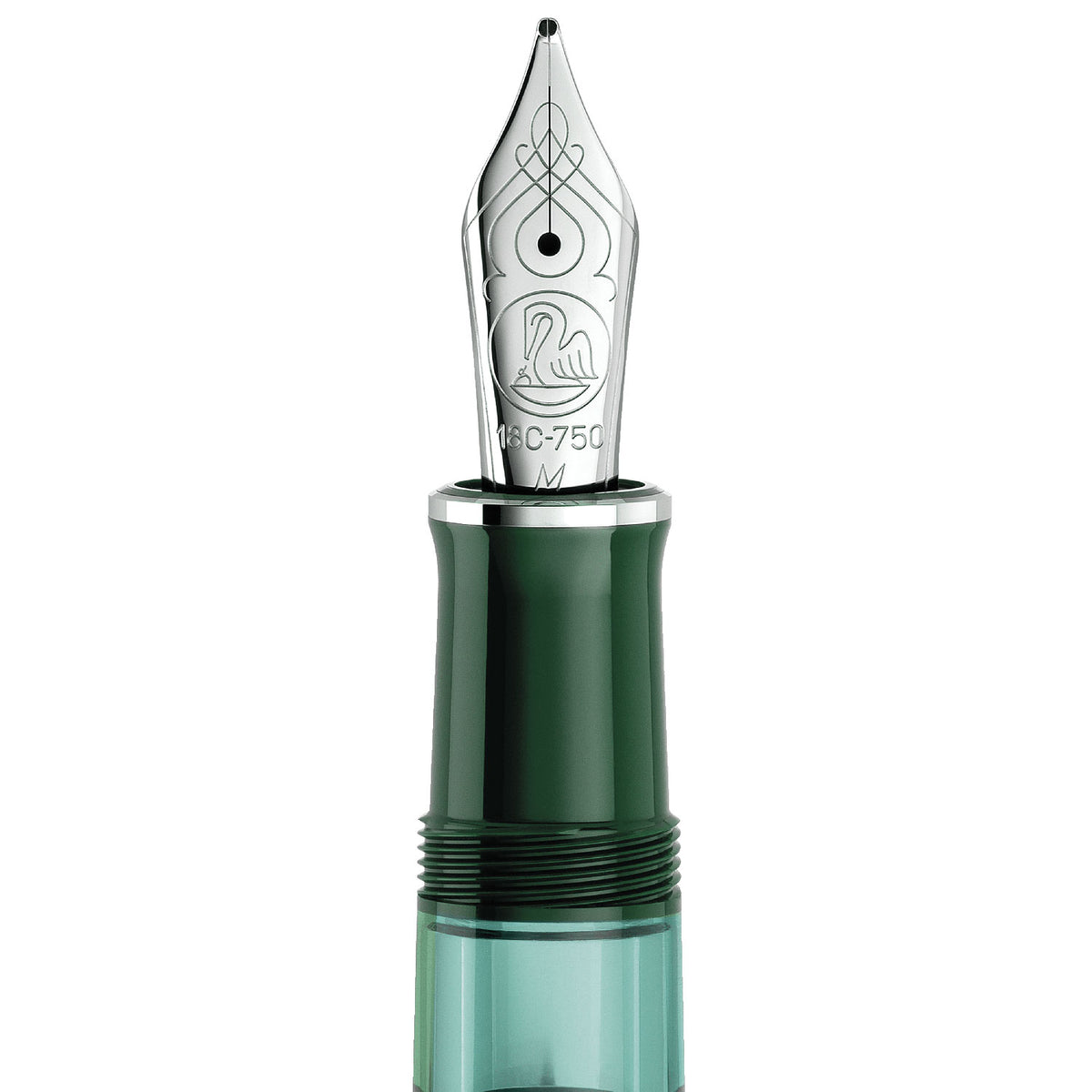 Pelikan M815 Metal Striped Green Fountain Pen